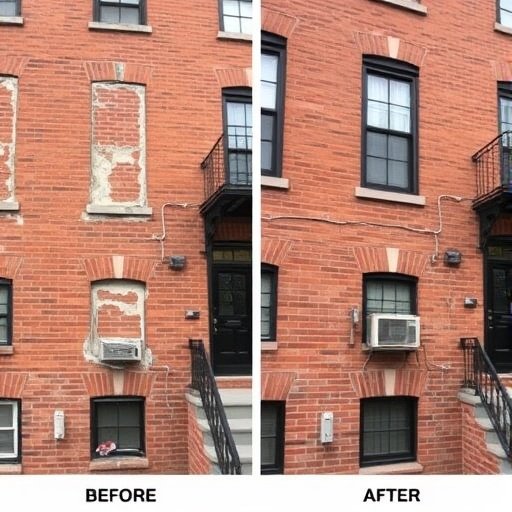 Brooklyn Brownstone Repointing Before and After